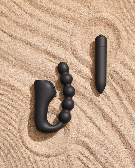 Sangya 21 - Beaded Silicone sleeve with a Bullet Massager